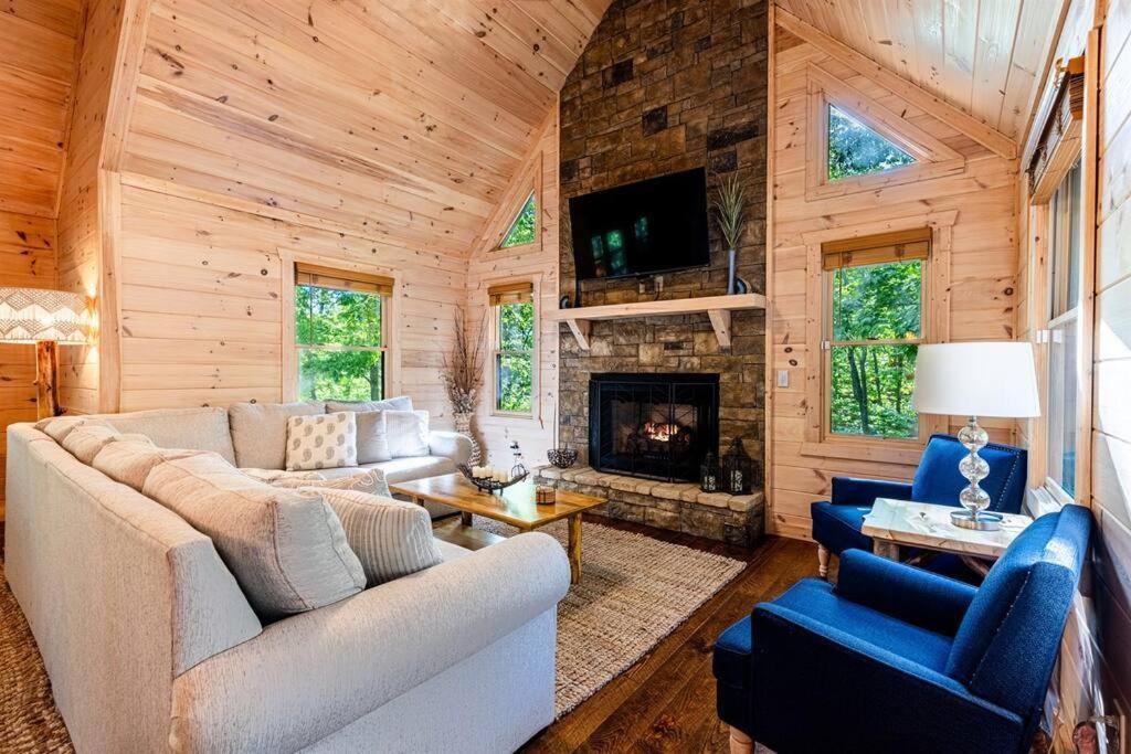 Luxe Family Cabin 8 Min To Downtown Blue Ridge Esterno foto
